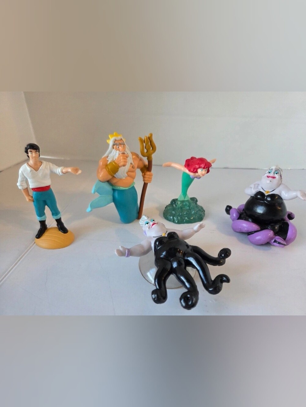 Vintage Little Mermaid Applause PVC Figures Lot Ariel Eric Triton Ursula